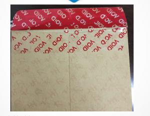 Wholesale High Residue Tamper Proof Security Labels tape For Paper Envelope / Document Bags from china suppliers
