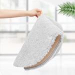 Latex Backing Non Shedding Tufted Bath Mats Oval Shaped Environmental