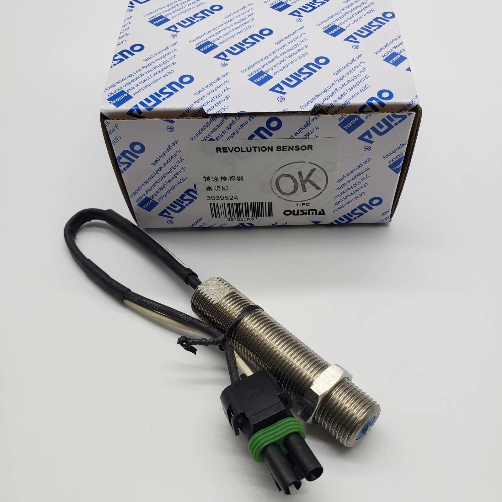 OUSIMSA Excavator Parts 3039524 Speed Sensor Magnetic Pickup Sensor For CUMMINS