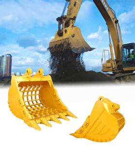 Wholesale 5 Tonne Mini Excavator Skeleton Bucket Sieve Bucket Excavator For Sorting Debris from china suppliers