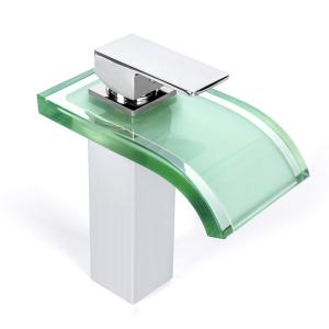 Wholesale Bathroom Sink Faucets Lights Waterfall Faucet Bathroom Sink Basin Water Tap from china suppliers