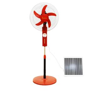 Wholesale 12V DC 16 Inch Solar Rechargeable Standing Fan With Battery And Led Light from china suppliers