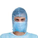 Factory supply Disposable face hood cover pp non-woven disposable space caps