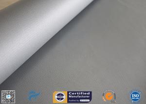 China 1.2*50m Alkali Free 18OZ Two Sides 4HS Silicone Rubber Coated Fiberglass Fabric on sale