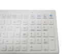 Ergonomics Silicone Wireless Medical Keyboard 106 Keys With Back Pad
