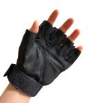 Half Finger XXL Hard-Knuckled Anti-Slip Palm Microfiber Leather Gloves for