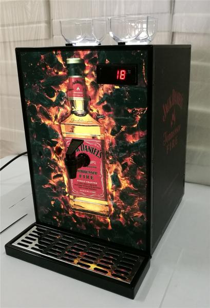 Two Bottle Compressor Cooled Alcohol Chiller Machine With Electroluminescent