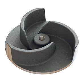 China SGS Standard Resin Sand Casting Ductile Iron Semi - Open Water Pump Impeller on sale