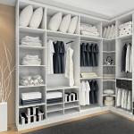 Modern Customized Luxury French Aluminum Frame White PVC Wooden Walk in Closet