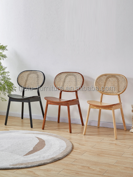 Experience the Perfect Blend of Classic and Modern with Fabric Covered Wood Dining Chair in Italian Style