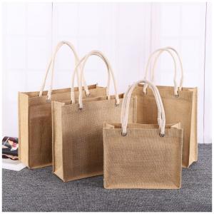 Wholesale Silk Screen Jute Tote Bag from china suppliers
