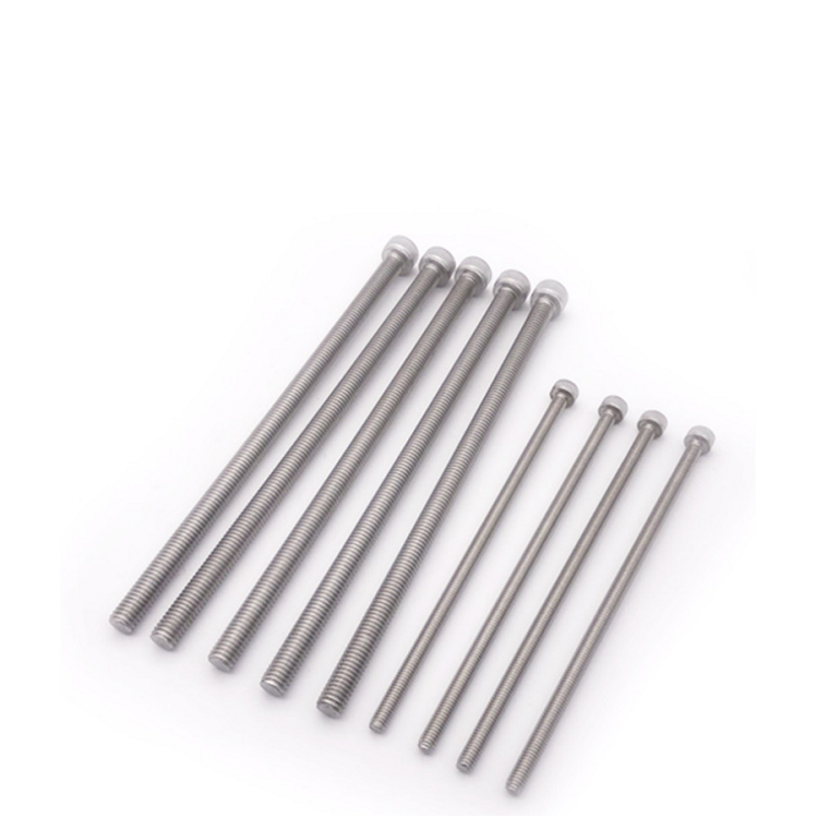 Metric Carbon Steel Half Thread Fillister Hex Socket Head Cap Screw 100mm 200mm Custom