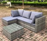 Patio Outdoor Wicker Furniture Sofa PE Rattan Garden Sofa Lightweight Patio Sofa
