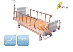 China 2 Cranks Medical Hospital Manual Clinic Bed Wooden Batten Bed Surface (ALS-M207) on sale