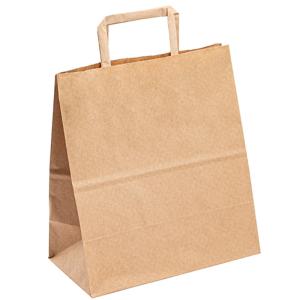 Wholesale Big Size Brown Kraft Paper Bag Custom Print Logo Shopping Paper Bag Wholesale Price from china suppliers