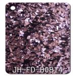 Rose Gold And Black Glitter Acrylic Sheets Chunky Flexible Plexiglass 1050x1860m