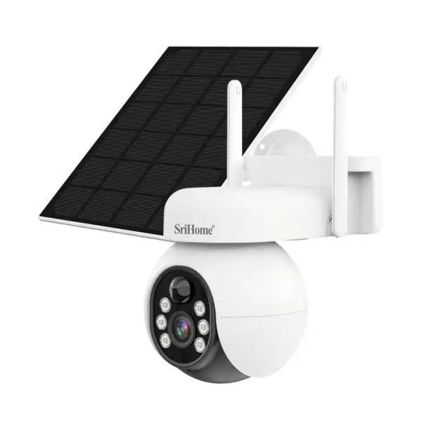 SriHome 4MP Solar 4G Battery Camera Outdoor Waterproof Two-way Audio Low Power