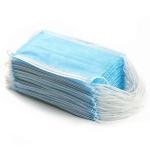 Daily Use 3 Ply Disposable Face Mask Blue Color Earloop Low Resistance To