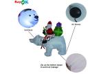 6 Feet Xmas Inflatable Holiday Decorations Yard Lawn Blow Up Santa Claus Rides