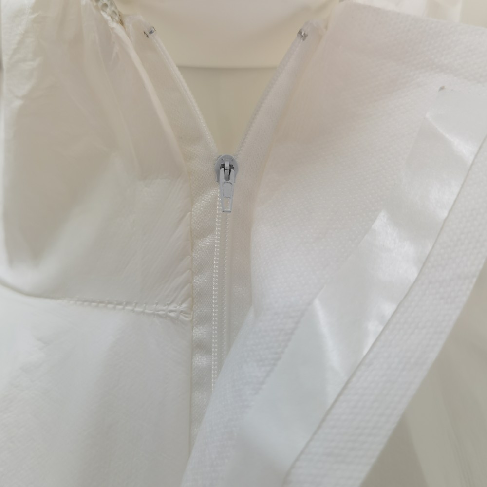 Disposable Nonwoven Industrial Type5 6 Coveralls CE Cat3 EN14126 20000pcs/day Capacity