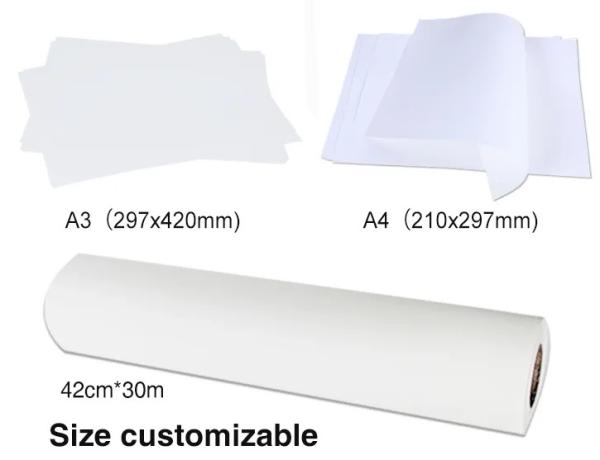 Wholesale High Quality Quick Dry Heat Transfer Sublimation Paper A4 For T-shirt