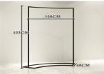 Simple Exquisite Metal Display Racks And Stands Black For High End Clothing Shop