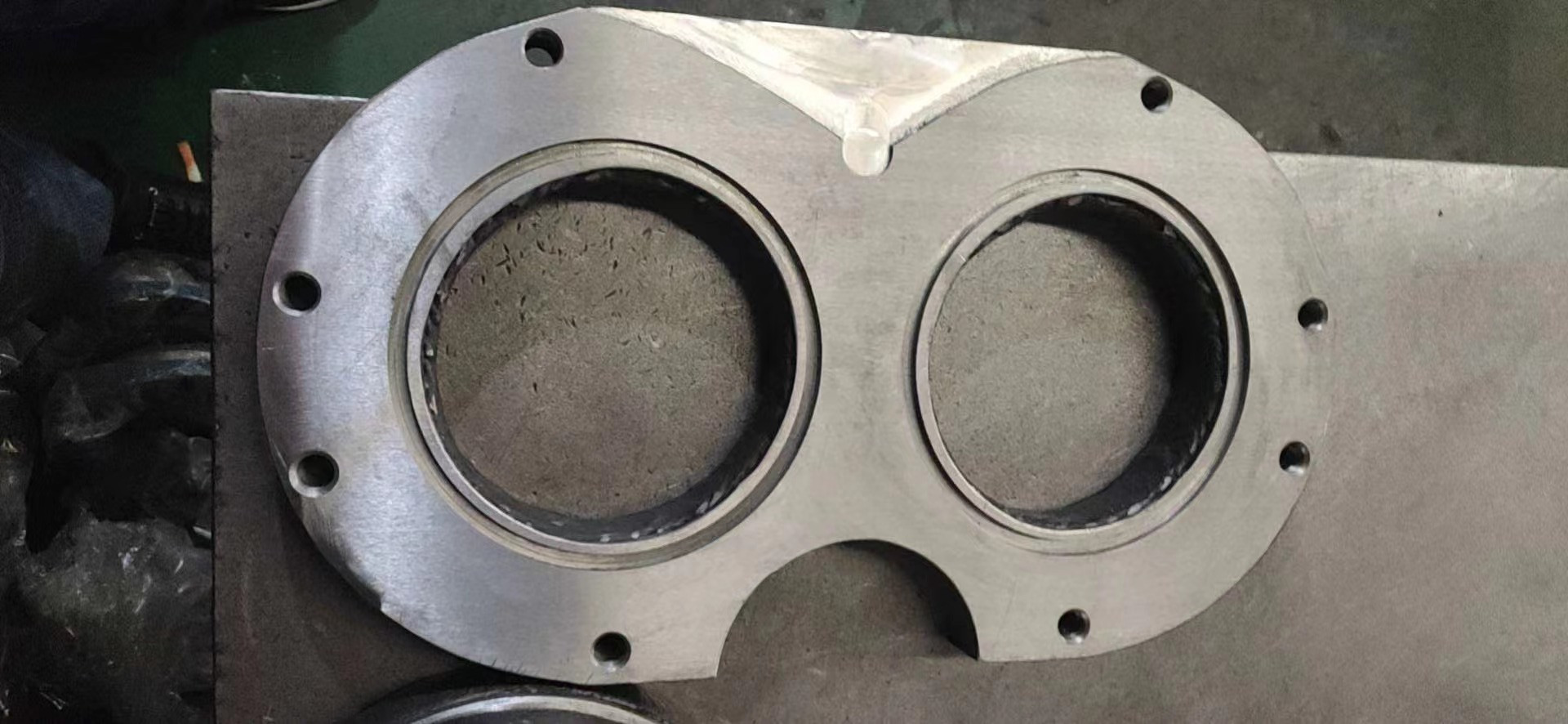 260 230 200 Sany Zoomlion PM XG Pumper Concrete Glasses Plate And Pump Wear Ring With 8mm Double Alloy