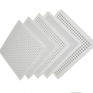 Wholesale 5/15q Square Waterproof Perforated Acoustic Sound Absorption Gypsum Board for Ceiling from china suppliers