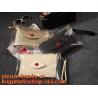 Button Closure PVC Clutch Bag For Women Handbag Snap Sleeve Cosmetic Makeup Bag, Satchel Golden Handle Chain Clutch PVC for sale