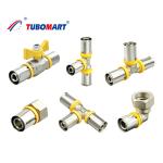 Residential Brass Pex Press Fittings 1/2 Inch 3/4 Inch 1 Inch For PEX Tubing
