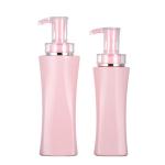 Empty 350ml 500 Ml Luxury Body Lotion Packaging Shower Gel Container Pink