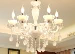 360 Degree Beam Angle 950*900mm Indoor E14 Screw Crystal Candle Chandelier