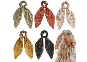 Wholesale Floral ribbon large colon women hair tie with European cloth scrunchie head accessories from china suppliers