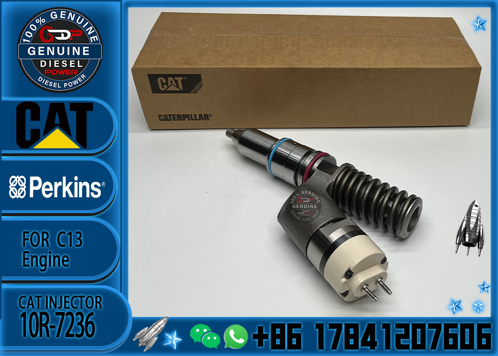Diesel Fuel Common Rail Injector 2490705 10R7236 249-0705 10R-7236 For CAT C13 Excavator Engine