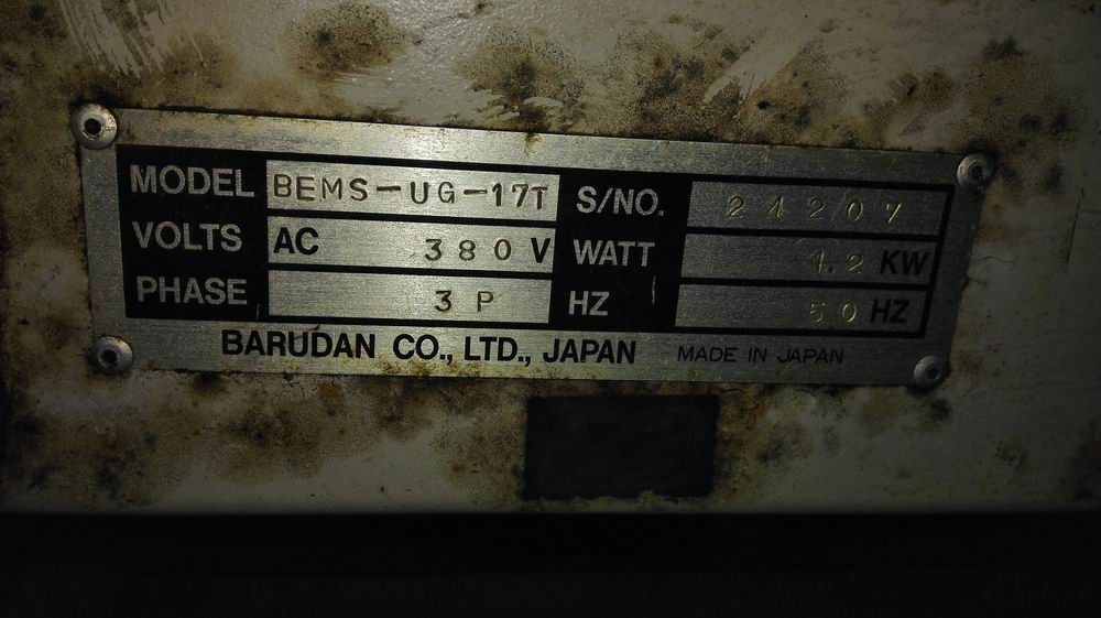 Computerized Barudan Embroidery Machine Second Hand 300 X 300 / 300mm BEMS-UG-17T