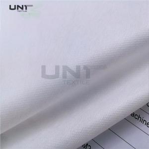 China Polyester Plain Thermal Bonded Non Woven Interlining Flocked Pattern on sale