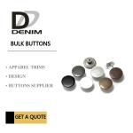 Shank Denim Metal Buttons Dull Dark Anti Copper Nickel Free With Print Logo