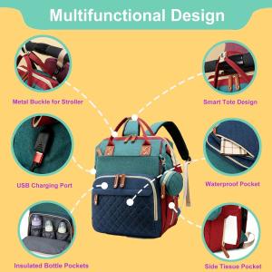 Wholesale Simple Soft Waterproof Mommy Diapper Bag Lightweight Durable from china suppliers