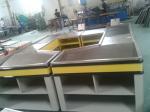 Metallic Supermarket Checkout Counter Automatic Equipment 110V / 220V 1 year