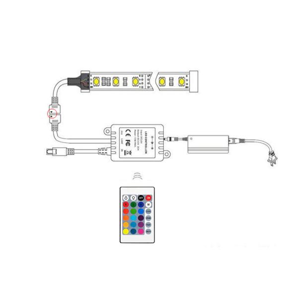 IR Remote Control LED RGB Controller 24 Key For RGB Strip Light