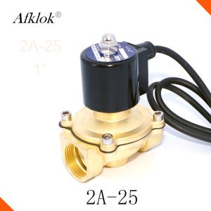 Wholesale Brass Normally Closed G Thread 1 inch Water Solenoid Valve 220v from china suppliers