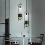 Nordic Iron Pendant Light Home Deco Living Room Dining Room Industrial plant