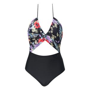 Wholesale Tiered Layer Tie a Knot Front Top With Low waist Bikini swimsuit high cut from china suppliers