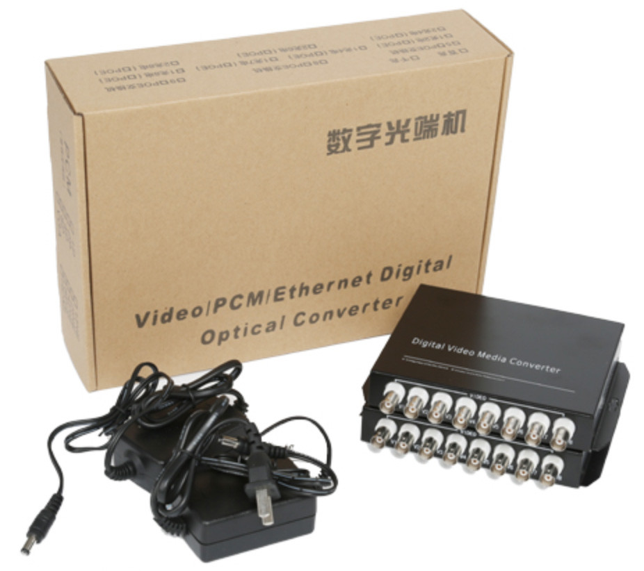 Fibre Optic Media Converter Ethernet Copper Data Voice Video Type