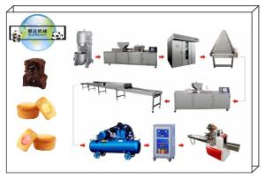 China Industrial Cake Production Line , Automatic Cake Making Machine Economic on sale
