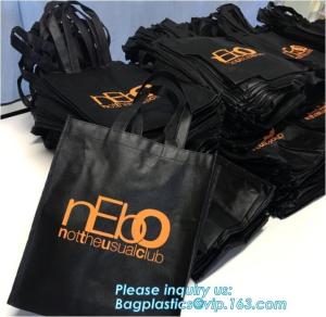 Wholesale Wholesale high promotion laminated recyclable advertising logo pp printing grocery custom tote shopping non woven bag from china suppliers