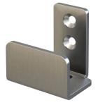 Black Powder Coated Stamping Steel Metal U Shape Door Barricade Brackets Custom
