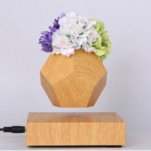 Wholesale 360 rotating wooden base magnetic levitaiton air bonsai plant tree from china suppliers
