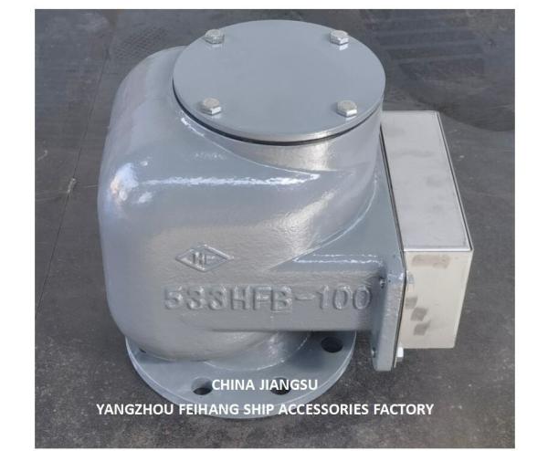 BILGE WATER TANK AIR VENTHEAD NO.533HFB-100A WITH CAST IRON BODY STAINLESS STEEL