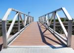 Customizable Floating Dock Marine Aluminum Gangways Ramps With UHMW Rollers And